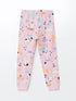 LC Waikiki Crew Neck Short Sleeve Girls Pajamas Set